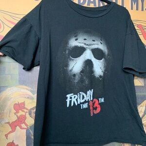Friday The 13th Jason Vorheese Horror Black Graphic T-Shirt